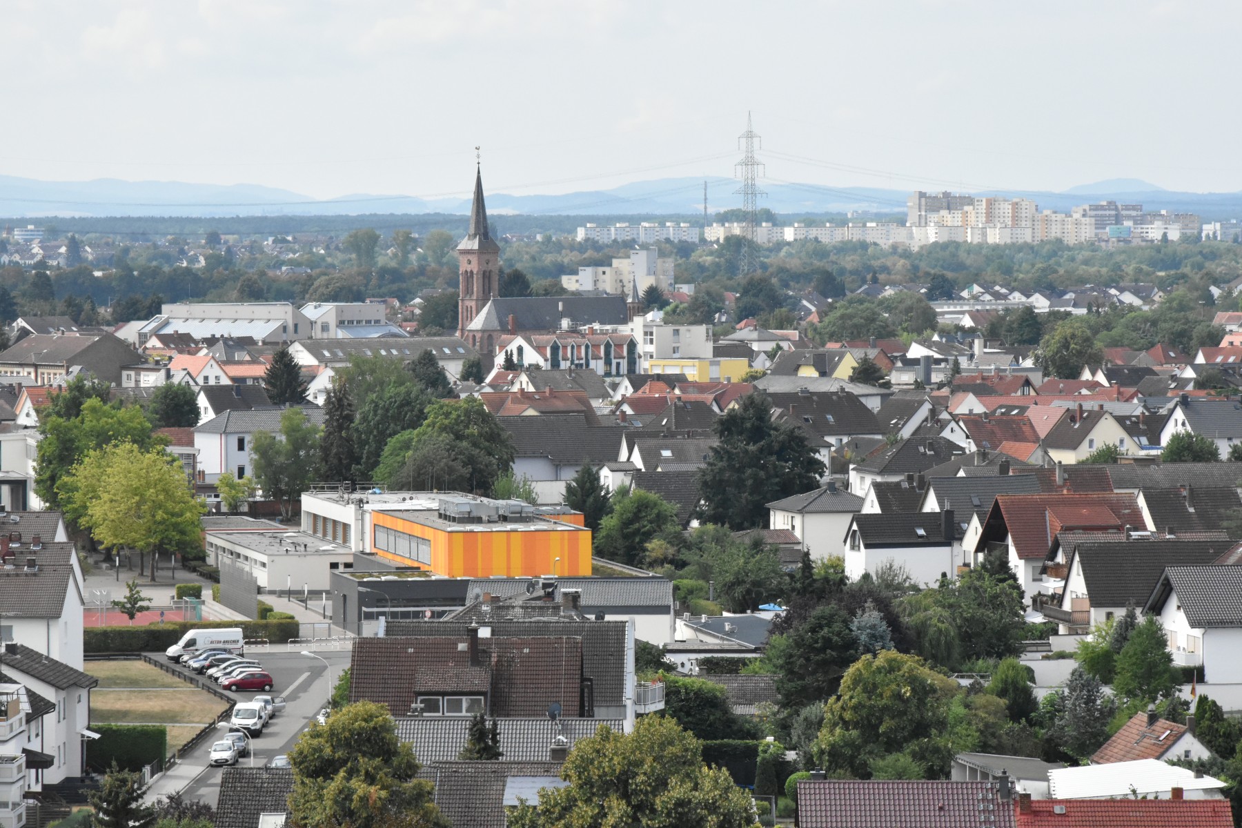 Jügesheim  Aussicht vom Wasserturm